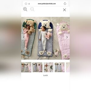 Pottery barn blanket sleeping bag